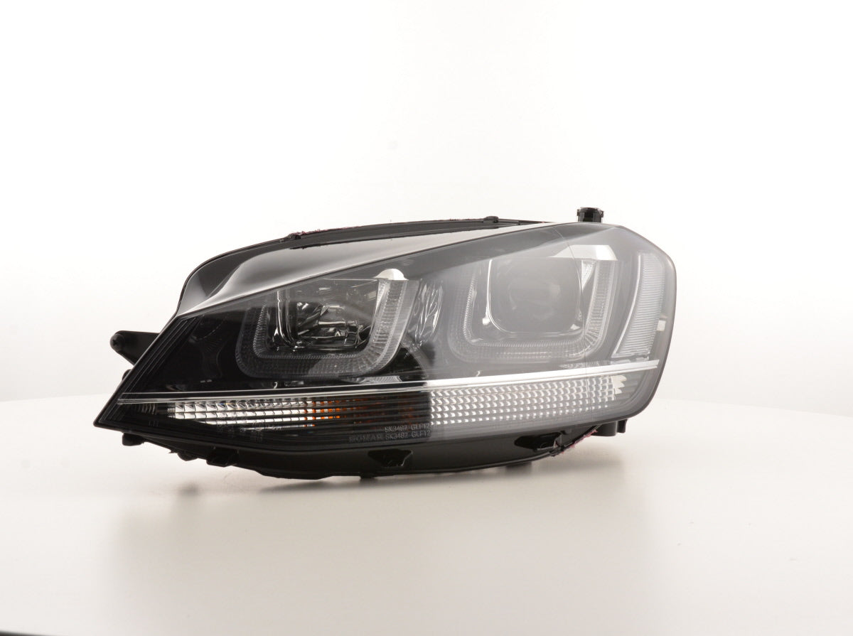 Scheinwerfer Set Daylight LED Tagfahrlicht VW Golf 7 ab 2012 schwarz/chrom Scheinwerfer Set Daylight LED Tagfahrlicht VW Golf 7 ab 2012 schwarz/chrom